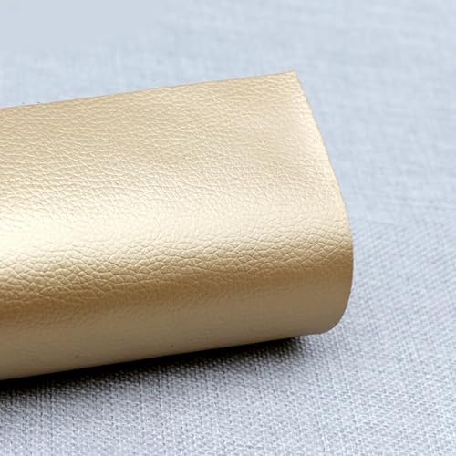 Selbstklebender Lederpatch, Kunstlederpatch, verwendet für Sofa, Autositz Lederreparatur Gold farbe(20CMX120CM) von HAHII