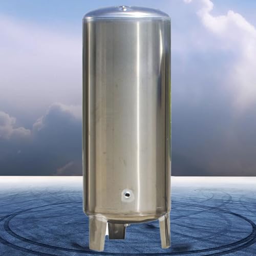 Pressure Tank Vertikaler Druckbrunnen-Wasserturm, Haushalt Automatische Wasserversorgung Druckwasserspeicher Mit Kugelhahn/ 15 25 40 50 65 80 Gal Edelstahl Brunnen Drucktank ( Color : S , Size : 50x15 von HAIXHX