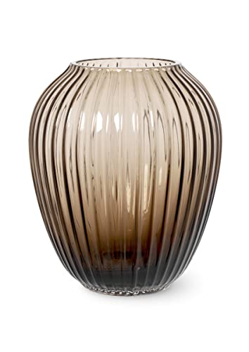 Kähler Vase H18.5 cm Hammershøi aus mundgeblasenem Glas dänisches Design, rosa von HAK Kähler