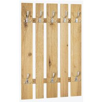 HAKU Möbel Wandgarderobe 15617 braun Holz 8 Haken 65,0 x 100,0 cm von HAKU Möbel