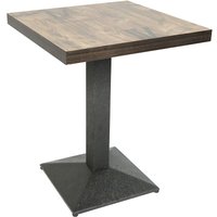 Haloyo Hoher Bartisch klein, Küchentisch mit Metallbeinen, Esstisch für Home Pub Bistro 60 x 60 x 75 cm,europäischer Stil von HALOYO