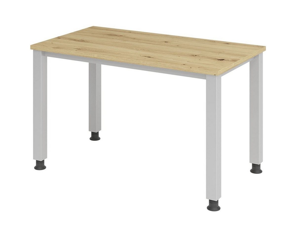 HAMMERBACHER Schreibtisch Home Office, höhenverstellbar bis 81 cm, Quadratrohr-Gestell von HAMMERBACHER