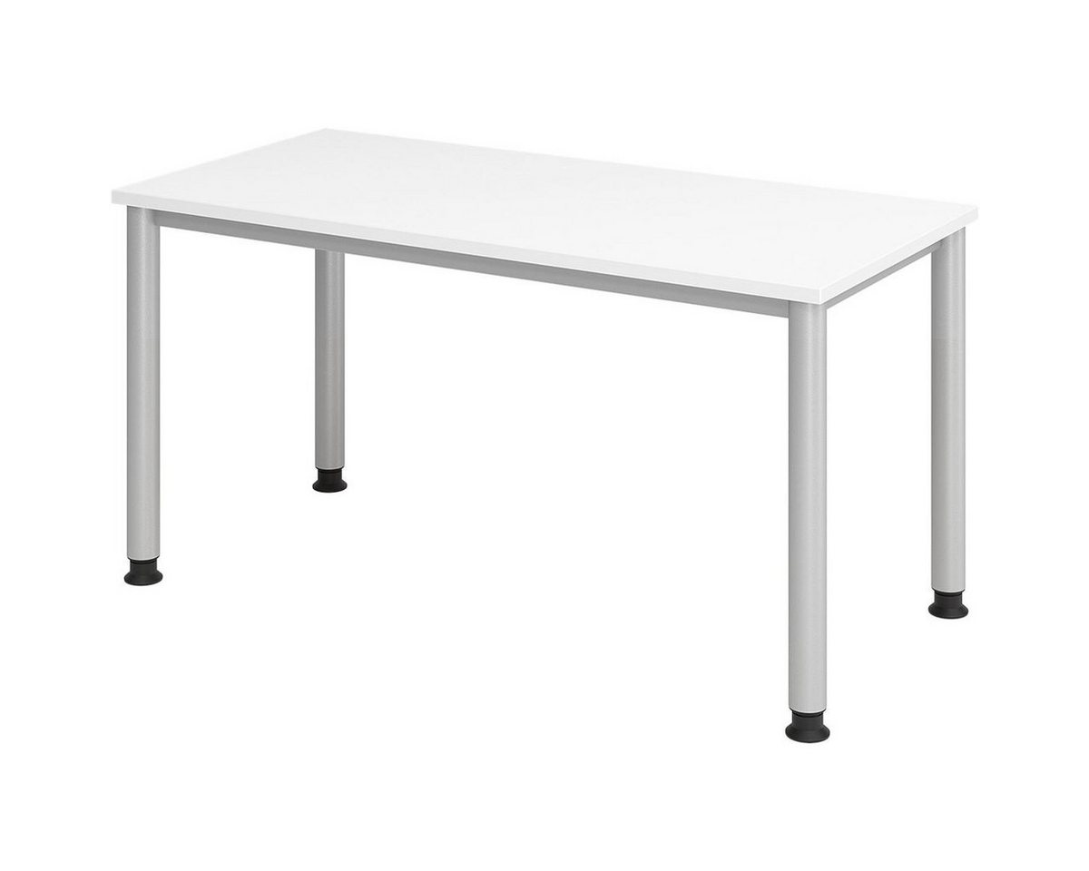 HAMMERBACHER Schreibtisch Home Office, höhenverstellbar bis 81 cm, Rundrohr-Gestell von HAMMERBACHER