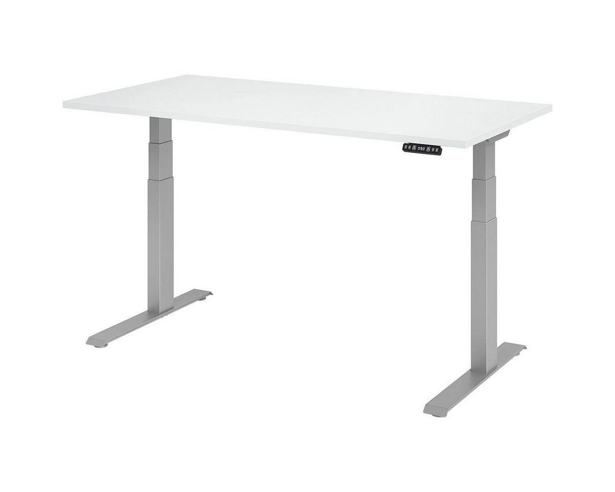 HAMMERBACHER Schreibtisch Upper Desk, rechteckig, C-Fuß, elektrisch höhenverstellbar 64-129 cm von HAMMERBACHER