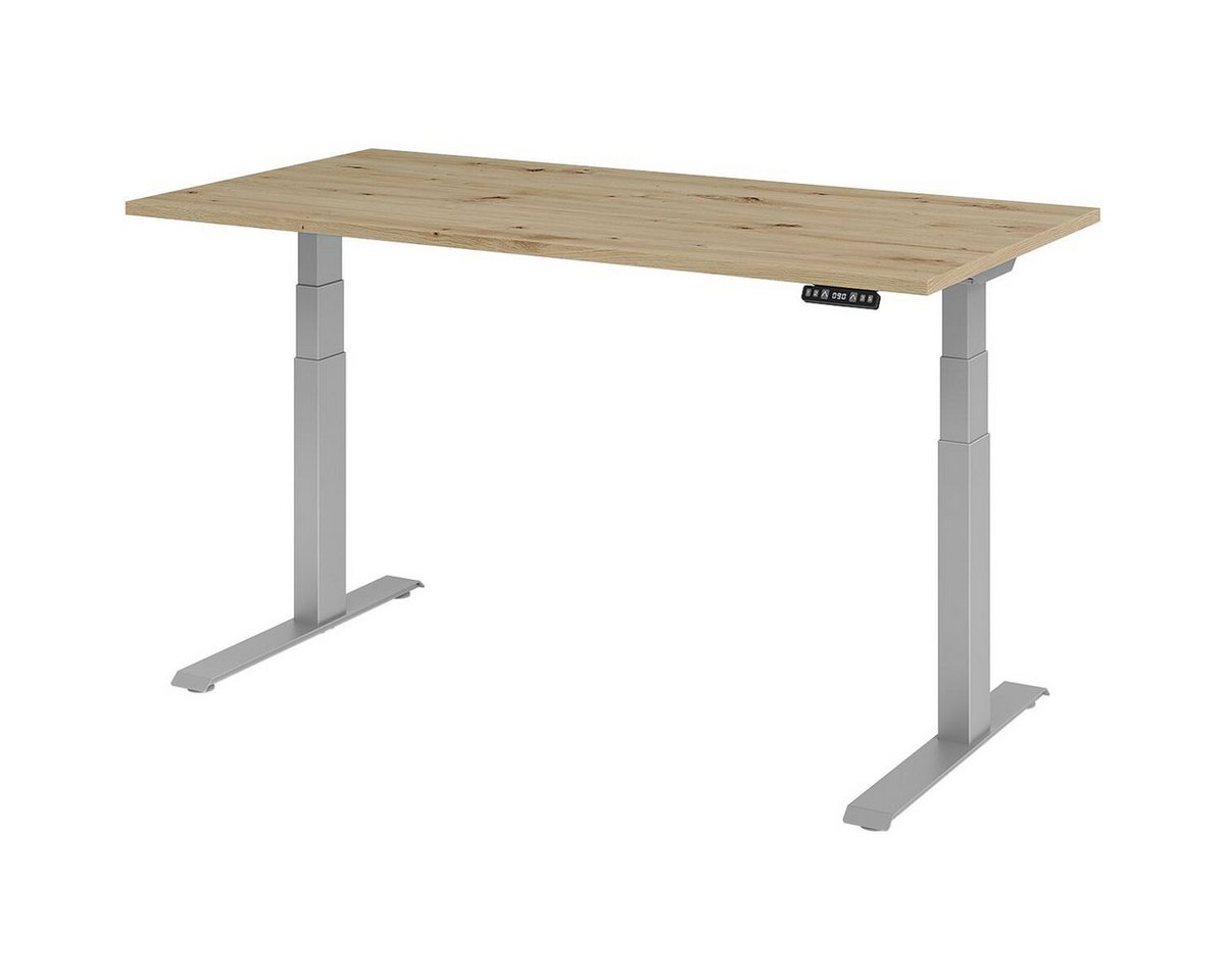 HAMMERBACHER Schreibtisch Upper Desk, rechteckig, C-Fuß, elektrisch höhenverstellbar 64-129 cm von HAMMERBACHER