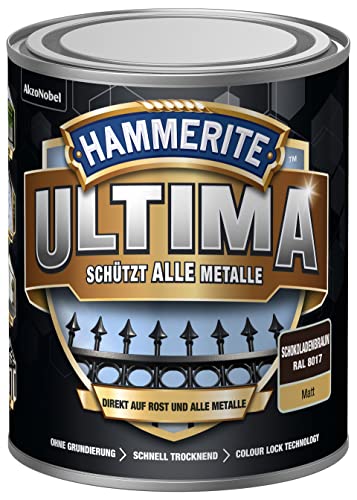 Hammerite metallschutzlack ultima matt schokoladenbraun ral8017 750ml von HAMMERITE