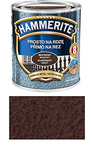 Farbauswahl Hammerite Metallschutz-lack Rostschutz 250ml Hammerschlag (Hammerschlag Braun) von HAMMERITE