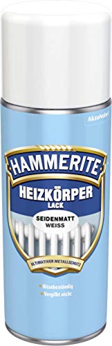 HAMMERITE METALLSCHUTZLACK HEIZKÖRPER-LACK SEIDENMATT WEIß 0,400L von HAMMERITE