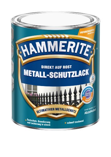 Hammerite Metall-Schutzlack Matt, 2,5L, Schwarz von HAMMERITE