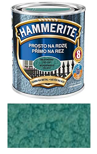 Hammerite Metallschutzlack Rostschutz 0,7l Hammerschlag Farbauswahl Lack 0,75 (Hammerschlag Grün) von HAMMERITE