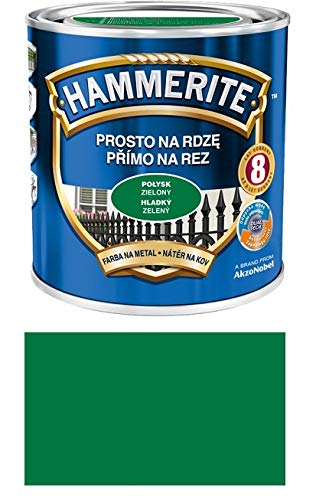 Hammerite Metallschutzlack Rostschutz 250ml Glänzend Farbauswahl NEU TOP PREIS (Glänzend Grün) von HAMMERITE