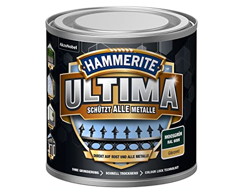 Hammerite metallschutzlack ultima glänzend moosgrün ral6005 250ml von HAMMERITE