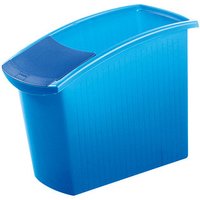 HAN MONDO  Papierkorb 18,0 l blau, transluzent von HAN