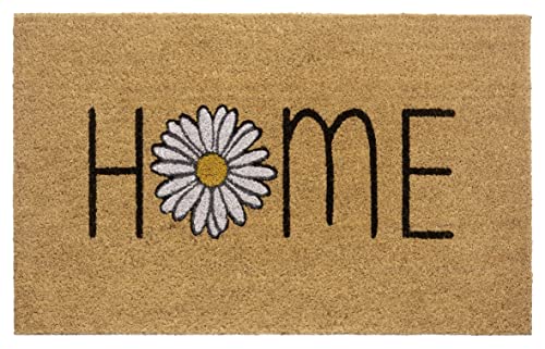 Hanse Home Kokos Fußmatte für Innen 45x75cm – Fussmatte Kokosmatte Schmutzfangmatte Home Design, rutschfest für Eingangsbereich & überdachten Außenbereich – Natur von Hanse Home