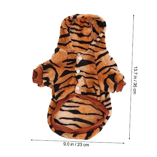 HAPINARY 1 Teiliges Tiger Transformations Outfit Winter Haustier Outfit Haustierkleidung Warmer Hundemantel Haustierkleidung Welpenkostüm Tiger Hundekleidung Warme Hundekleidung von HAPINARY