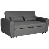 Schlafsofa matt 2-Sitzer grau - Grau von HAPPY GARDEN