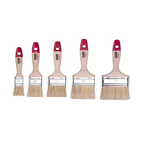 HARDY WORKING TOOLS Flachpinsel-Set 5-teilig, 1 Stück – 25, 35, 50, 60, 75 mm Breite, Malerpinsel Set mit Holzgriff, Lackpinsel Serie *36*, 5PCS, Pinselset A0285-060100 HARDY WORKING TOOLS Flachpinsel-Set 5-teilig, 1 Stück – 25, 35, 50, 60, 75 mm Breite, Malerpinsel Set mit Holzgriff, Lackpinsel Serie *36*, 5PCS, Pinselset A0285-060100 von HARDY WORKING TOOLS