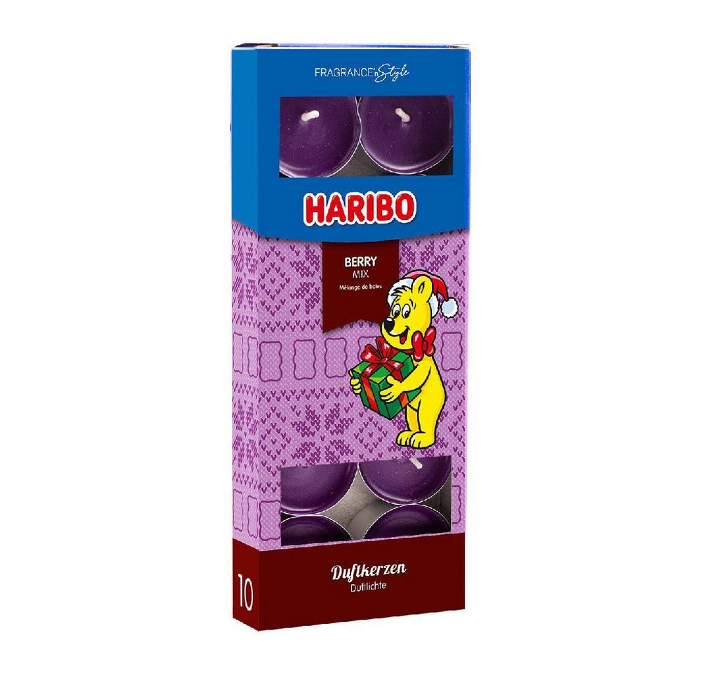 HARIBO Duftkerze Haribo Teelicht Winterdesign Berry Mix - 10 Stk von HARIBO
