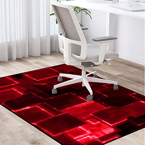 Bodenschutzmatte Bürostuhl Unterlage Stuhlunterlage Bürostuhlunterlage Bodenschutz Schutzmatte Office Chairmats Teppichboden für Hart Boden,rutschfest 90x120cm von HAXA