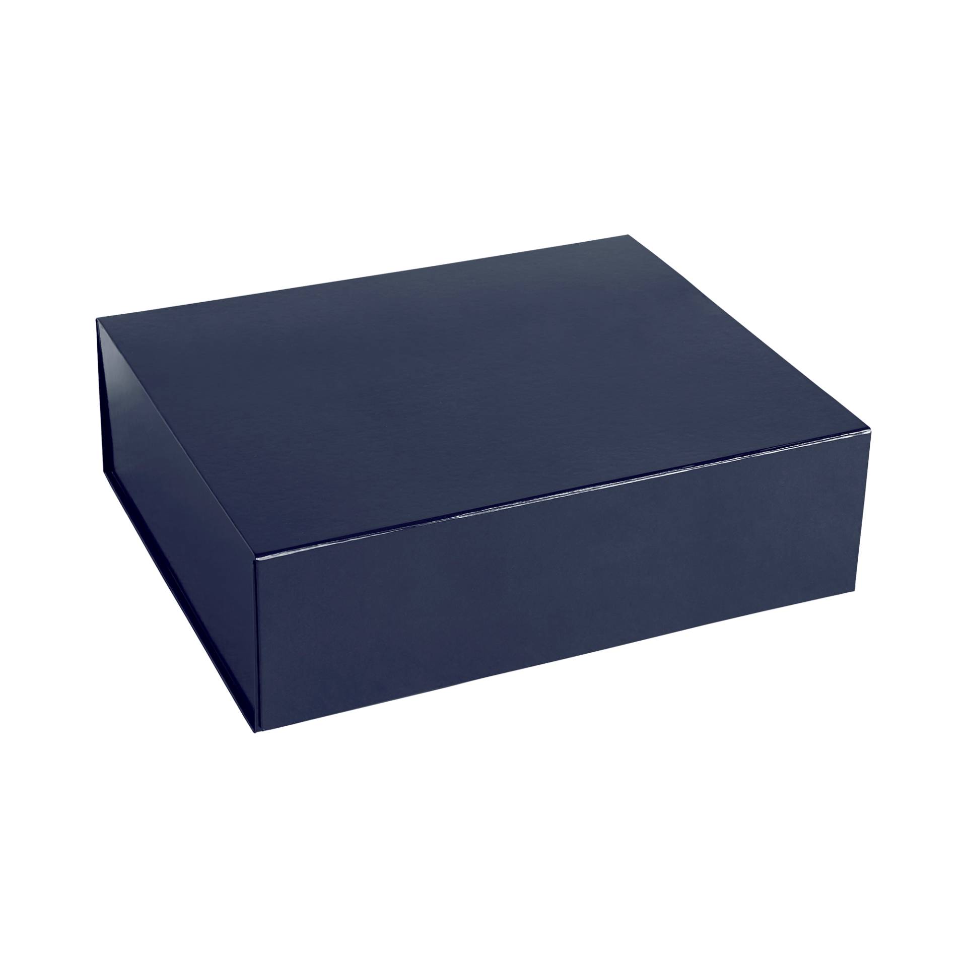 HAY - Colour Aufbewahrungsbox L magnetisch - mitternachtsblau/LxBxH 41,5x34,5x12,5cm von HAY