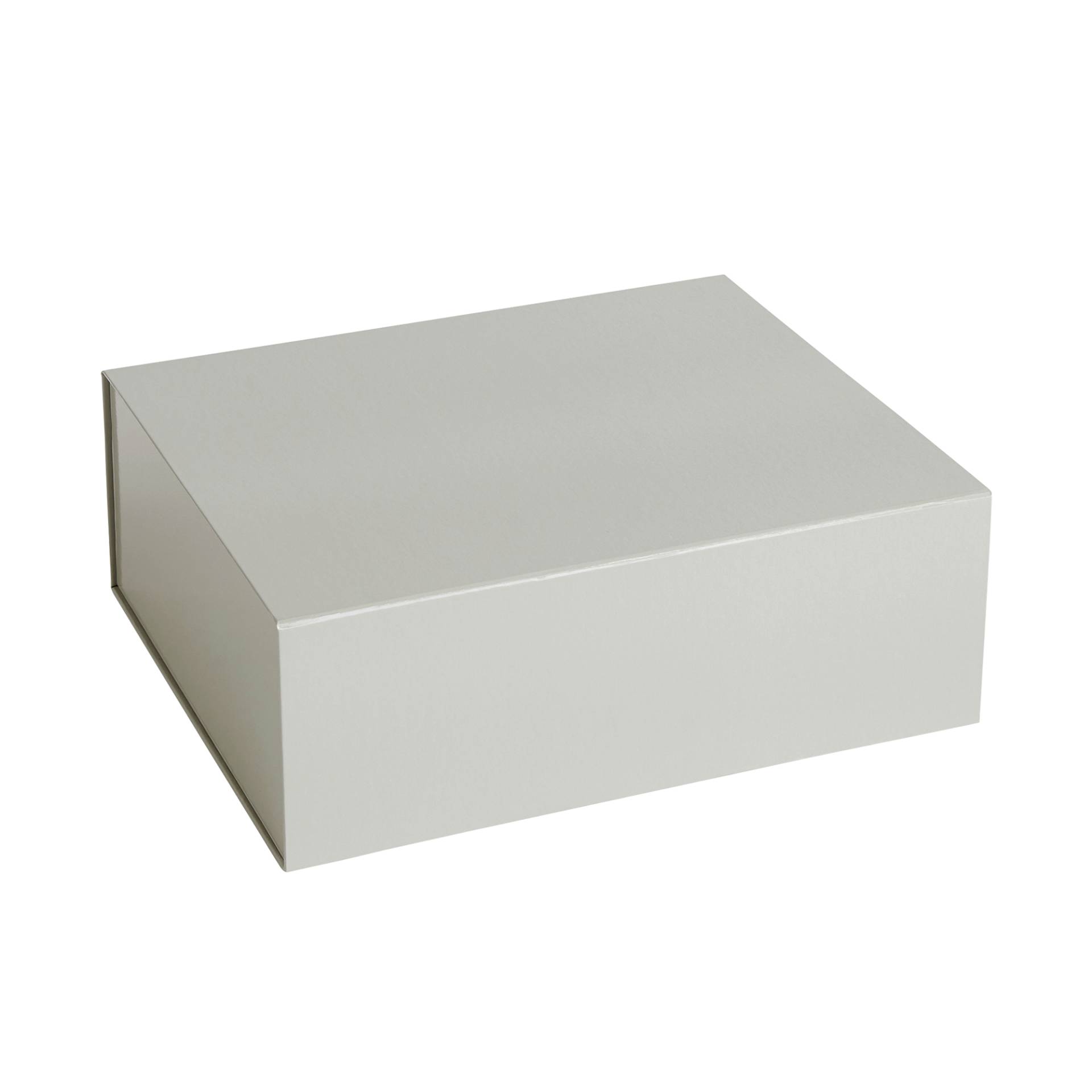 HAY - Colour Aufbewahrungsbox M magnetisch - grau/LxBxH 35x29,5x12,5cm von HAY