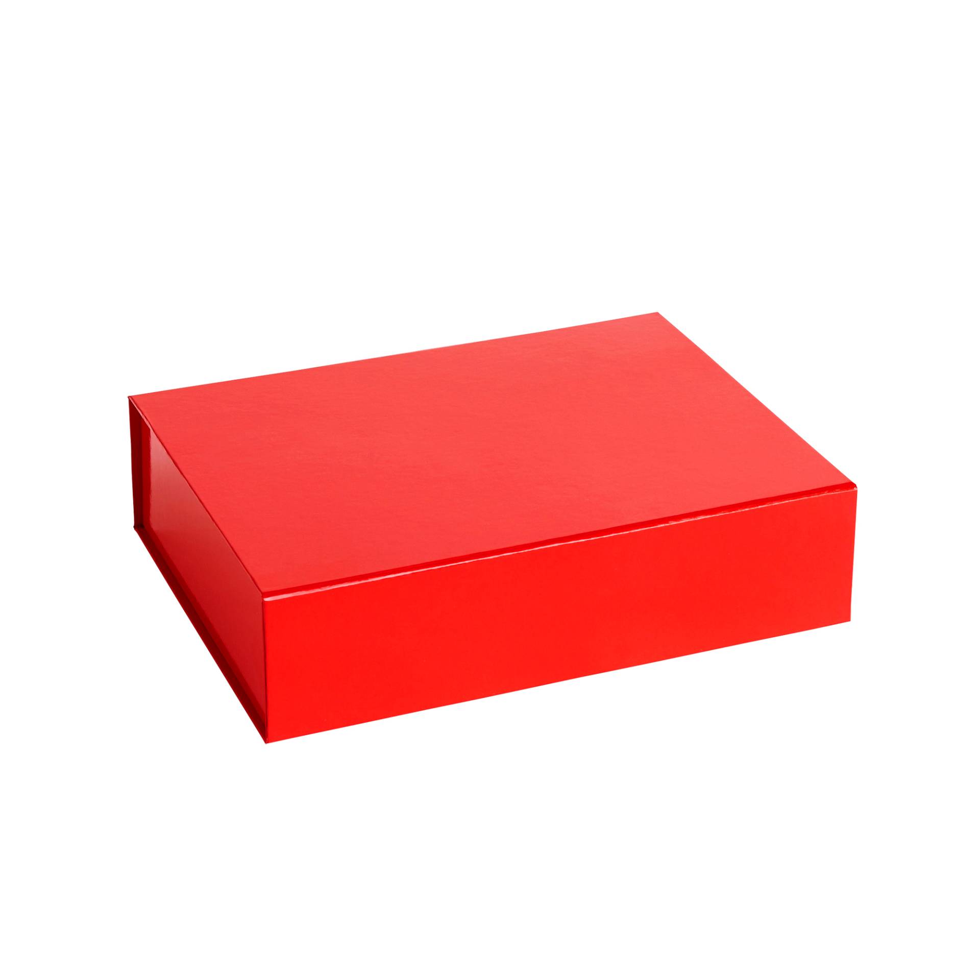 HAY - Colour Aufbewahrungsbox S magnetisch - leuchtend rot/LxBxH 33x25,5x8,5cm von HAY