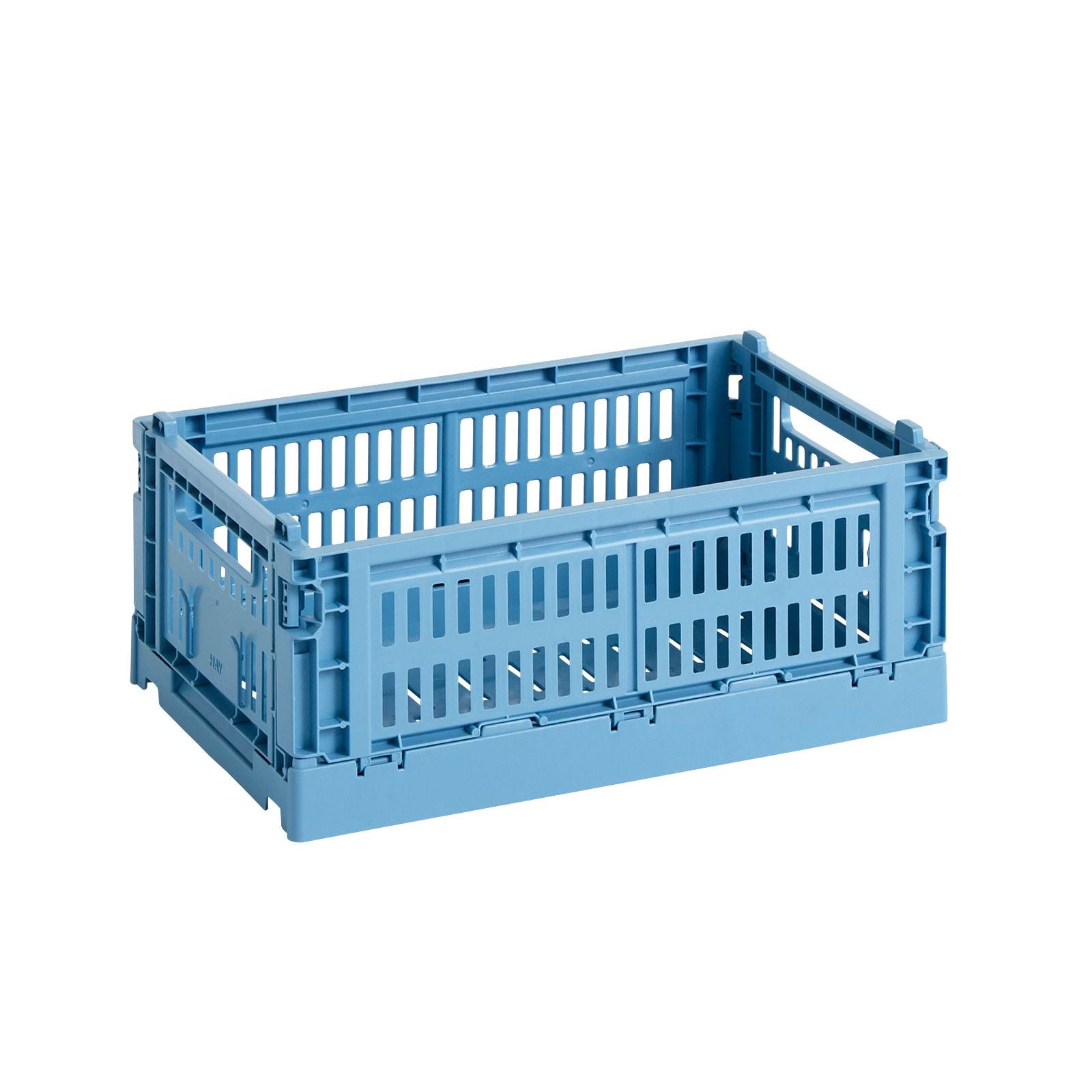 HAY - Colour Crate Korb recycelt S - himmelblau/LxBxH 26,5x17x10,5cm/faltbar/stapelbar von HAY