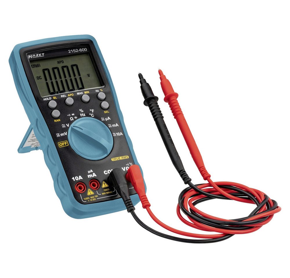 HAZET Spannungsprüfer Hazet 2152-600 Hand-Multimeter digital CAT III 600 V Anzeige (Counts, (2152-600) von HAZET