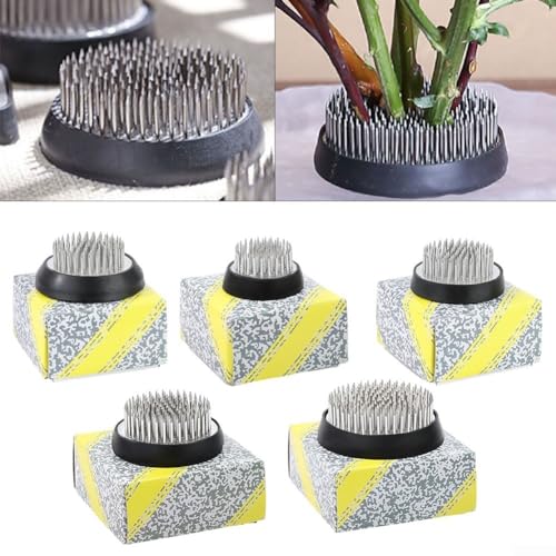 Für Ikebana Kenzan Blumenfrosch-Halter, Goldstift-Basiswerkzeug für Blumenarrangements (D46) von HEBEOT