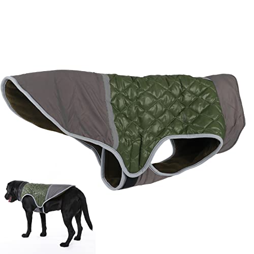 Hunde-Kaltwetter-Mäntel, Winddichte Winter-Hundejacke Reflektierende Rollkragen-Haustierkleidung für Kleine Mittelgroße Hunde von HEEPDD