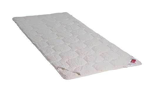 HEFEL Pure Wool Unterbett Schafschurwolle Matratzenauflage mit Eckgummibänder 400 g/m² 120 x 200 cm von HEFEL