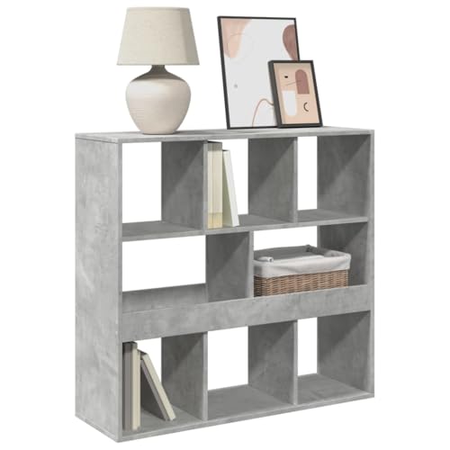 HEFZGDB Bücherregal/Raumteiler Betongrau 100x33x94,5 cm Regal Wohnzimmer Stehend Bücherregal Klein Cd Regal Mehrzweckschrank für Büro Wohnbereich Schlafzimmer Arbeitszimmer HEFZGDB Bücherregal/Raumteiler Betongrau 100x33x94,5 cm Regal Wohnzimmer Stehend Bücherregal Klein Cd Regal Mehrzweckschrank für Büro Wohnbereich Schlafzimmer Arbeitszimmer von HEFZGDB