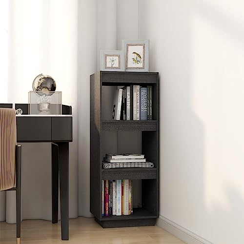 HEFZGDB Bücherregal/Raumteiler Grau 40x35x103 cm Massivholz Kiefer Regal Küche Cd Regal Aktenschrank Apothekerschrank Küche für Büro Wohnbereich Bibliothek Arbeitszimmer HEFZGDB Bücherregal/Raumteiler Grau 40x35x103 cm Massivholz Kiefer Regal Küche Cd Regal Aktenschrank Apothekerschrank Küche für Büro Wohnbereich Bibliothek Arbeitszimmer von HEFZGDB