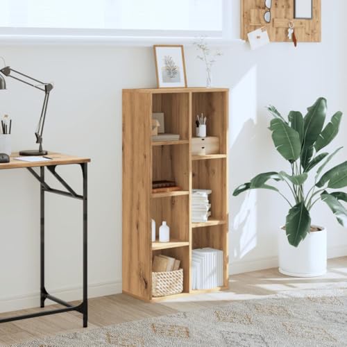 HEFZGDB Bücherregal Artisan-Eiche 50x25x105 cm Holzwerkstoff Allzweckschrank Cd Regal Regale Küchenschrank für Büro Bibliothek Wohnbereich Schlafzimmer HEFZGDB Bücherregal Artisan-Eiche 50x25x105 cm Holzwerkstoff Allzweckschrank Cd Regal Regale Küchenschrank für Büro Bibliothek Wohnbereich Schlafzimmer von HEFZGDB