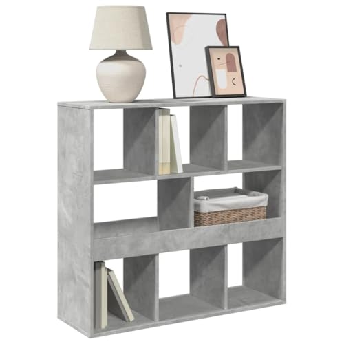 HEFZGDB Raumteiler Betongrau 100x33x94,5 cm Holzwerkstoff Küchenregal Cd Regal Mehrzweckschrank Vitrine für Schlafzimmer Bibliothek Wohnbereich Büro HEFZGDB Raumteiler Betongrau 100x33x94,5 cm Holzwerkstoff Küchenregal Cd Regal Mehrzweckschrank Vitrine für Schlafzimmer Bibliothek Wohnbereich Büro von HEFZGDB