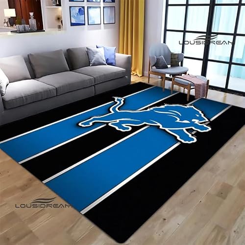 HEHEDITAN Fußball Logo Teppich, Wohnzimmer Dekoration, Fußmatte, Rutschfester Teppich, Geburtstagsgeschenk 40x60cm von HEHEDITAN