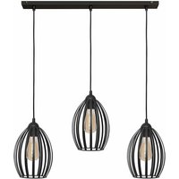 Helam dali Straight Bar Pendelleuchte Schwarz 70cm von HELAM LIGHTING