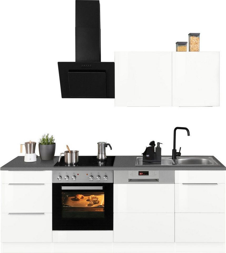 KOCHSTATION Küchenzeile KS-Brindisi, ohne Geräte, Breite 220 cm von KOCHSTATION
