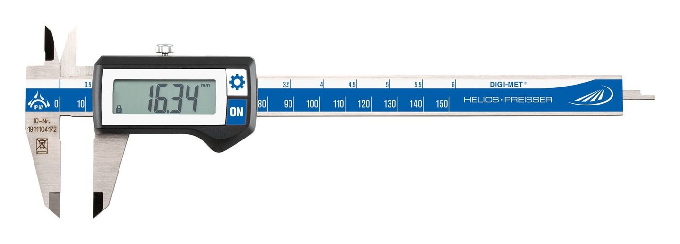 HELIOS PREISSER Messschieber, Digital-Taschenmessschieber IP68 300 mm ohne Daten von HELIOS PREISSER