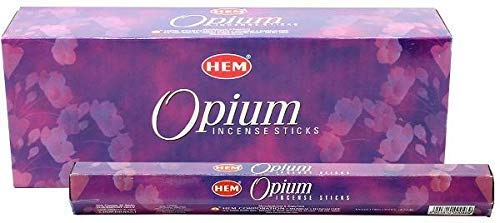 Hem Räucherstäbchen-Boxen, 6 Packungen, insgesamt 120 Stäbchen Opium von HEM