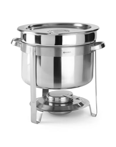 HENDI 472507 Suppen Chafing Dish, Silber, 8,0 liter von HENDI