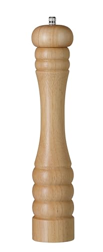 HENDI Salzmühle, Salzstreuer, mit Keramik-Mahlwerk, einstellbar, 60x(H)315mm, Holz hell von HENDI