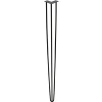 4x Hairpin Legs Möbelfüße Tischläufer schwarz Hairpin Legs 3 Bügel, für Esstisch 72cm - Vingo von TOLLETOUR