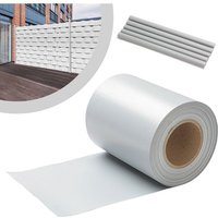 Hengda PVC Sichtschutzstreifen.Windschutz Sonnenschutz Sichtschutz Gartenzaun.Sichtschutzfolie für Doppelstabmattenzaun.2x35m.Grau von HENGDA