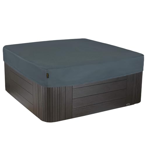 Whirlpool Outdoor Abdeckung, Rechteckige Pool Cover, Winterabdeckplane Poolabdeckung, Grau, 230x230x25H cm von HENTEX