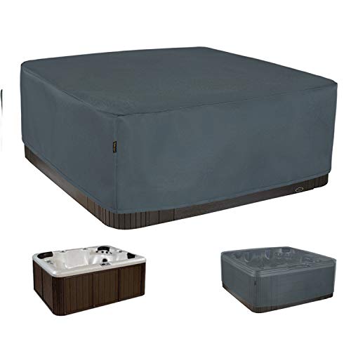 Whirlpool Outdoor Abdeckung, Rechteckige Pool Cover, Winterabdeckplane Poolabdeckung, Grau, 220x220x85H cm Whirlpool Outdoor Abdeckung, Rechteckige Pool Cover, Winterabdeckplane Poolabdeckung, Grau, 220x220x85H cm von HENTEX
