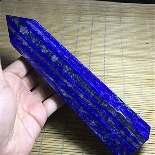 PointWand aus natürlichem Lapislazuli-Quarzkristallstein für Dekoration, HEPBAK Steingenerator Haushaltsartikel (Größe: 200 – 250 g) von HEPBAK