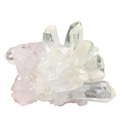 Quarz-Dekoration, Kristall, Weiß, Naturstein, Original, Kristallgras, weiß, dekorative Ornamente für zu Hause, HEPBAK (Größe: 400 – 500 g) von HEPBAK