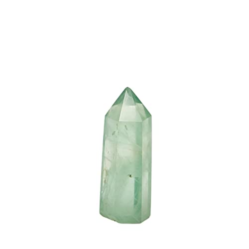 Quarz Dekoration Naturkristall grün Fluorit Pulver Holme Kristall Punkt Dekoration für Zuhause Kristallsäule HEPBAK (Größe: 6-7 cm) von HEPBAK