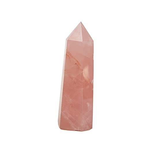 Quarzkristall-Dekoration, Rosa, Natur, Prisma, sechseckig, Kristallsäule, geeignet für die Dekoration von HEPBAK (Größe: 6-7 cm) von HEPBAK